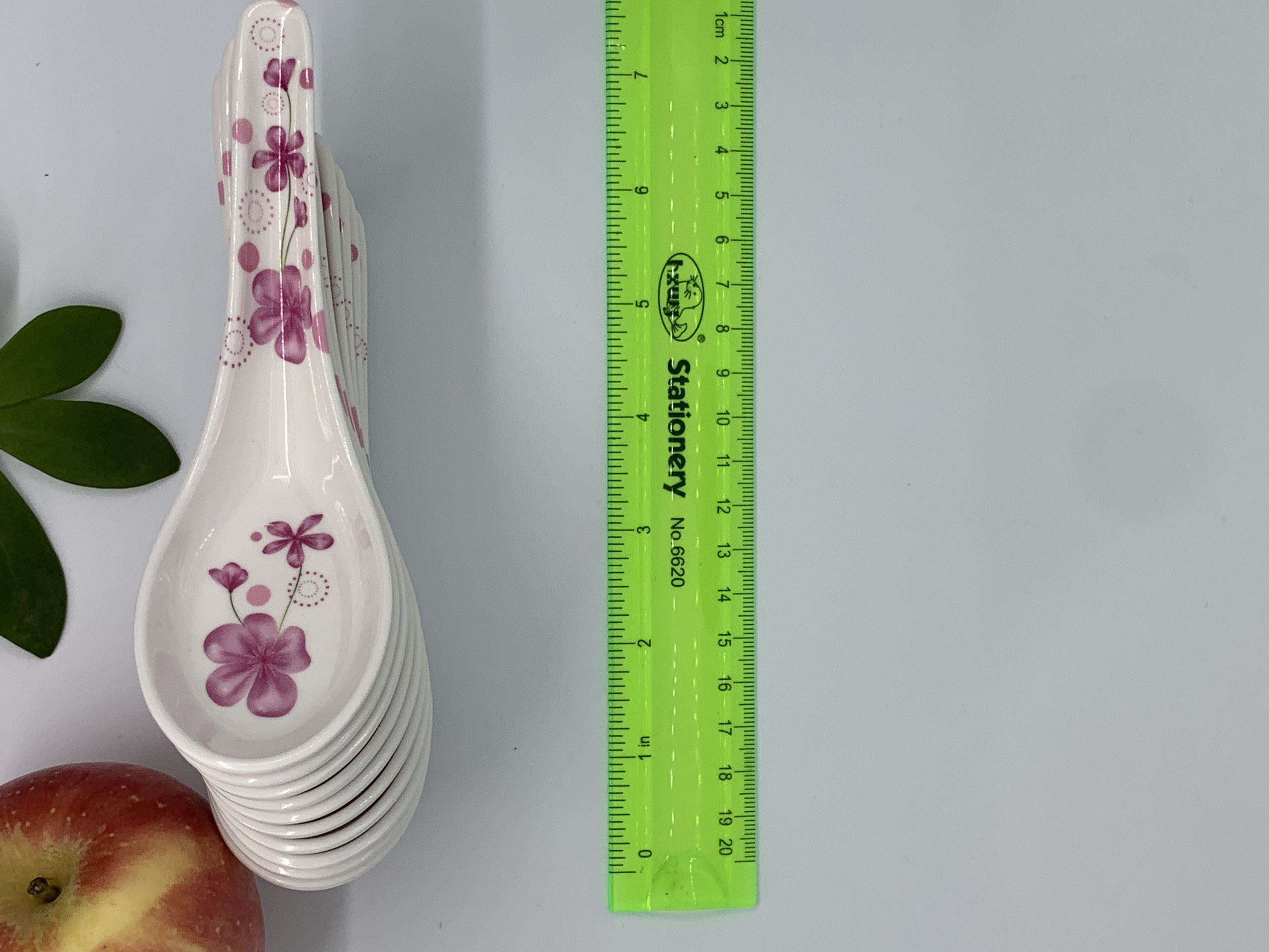 Combo 10 Muỗng Canh Nhựa Xanh Melamine Cao Cấp A002 ( 14cm X 4.5cm X 1.5cm )