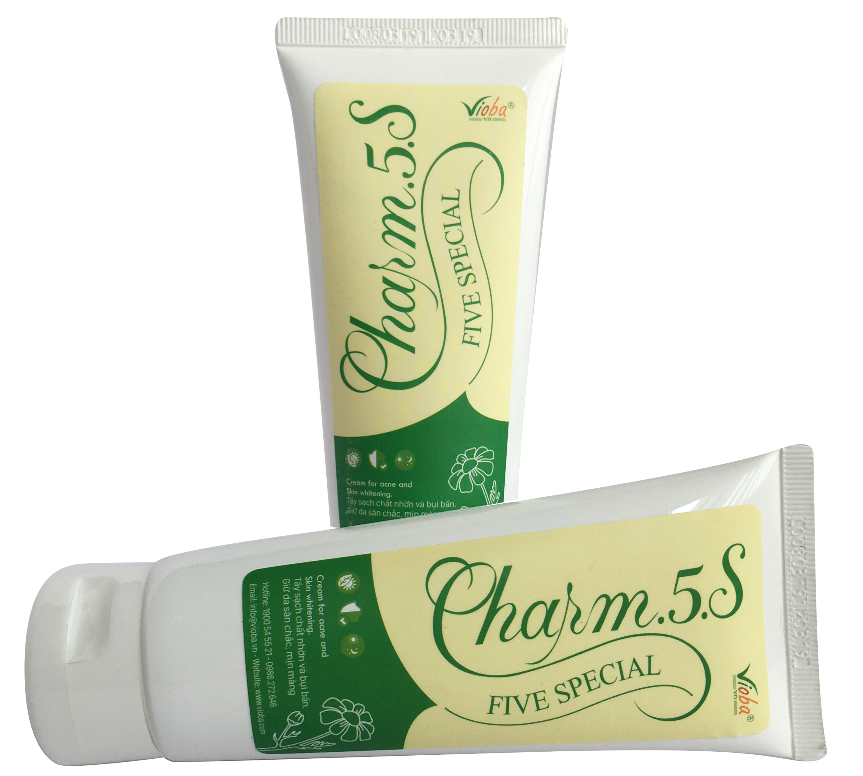 Sữa rửa mặt Charm.5.S - Làm sạch da, dưỡng ẩm, se lỗ chân lông, mờ vết thâm do mụn. Giúp da mềm mại, mịn màng trắng sáng. Tuýp 70g.