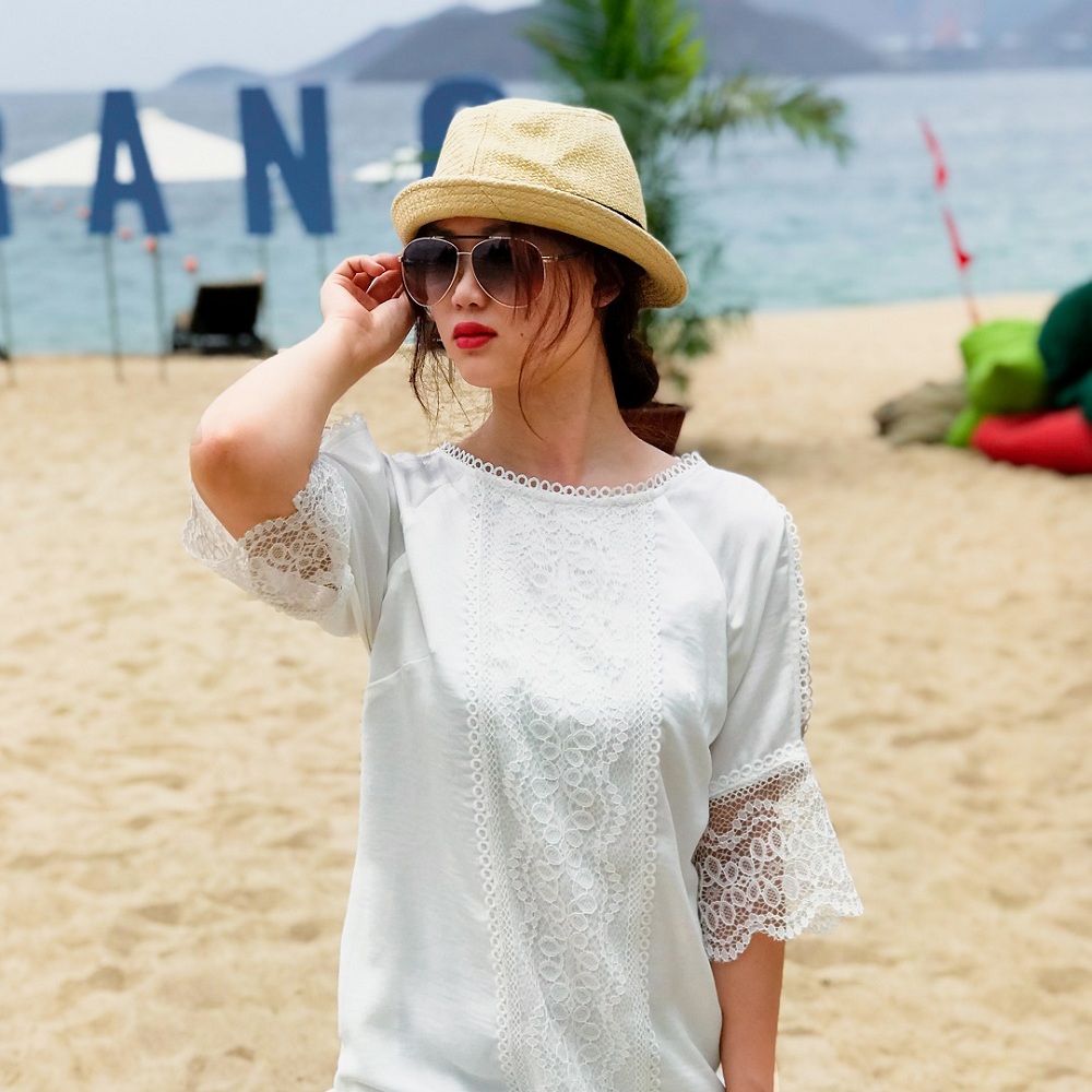 Đầm Suông Hity DRE113 (Trắng Kim Cương)