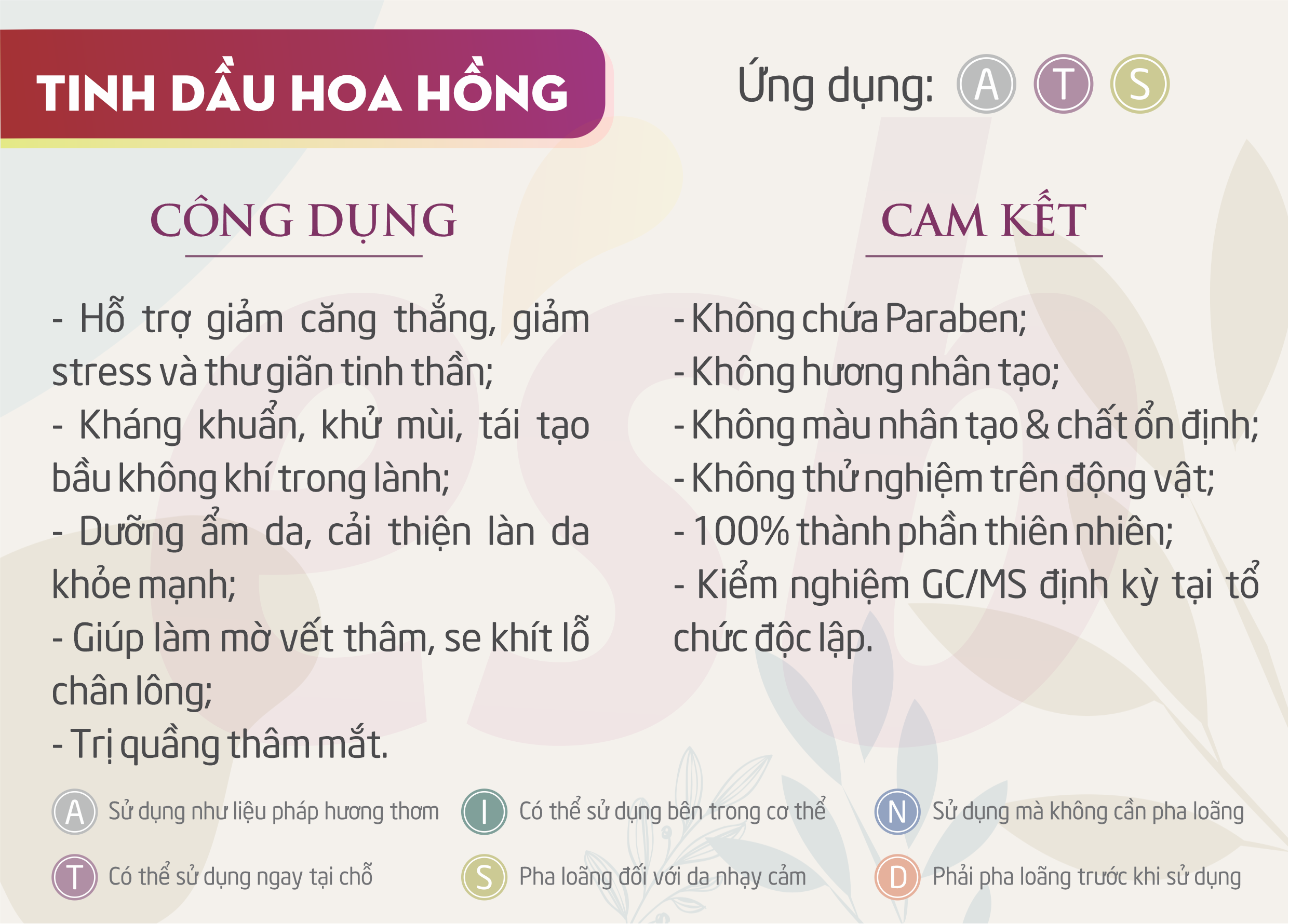 Tinh dầu thiên nhiên Hoa Hồng - Essenbee - 20ml - Giải tỏa căng thẳng, thư giãn tinh thần, giảm stress. Dưỡng ẩm cho da, làm mờ vết thâm và hỗ trợ điều trị quầng thâm mắt. Khử mùi và tạo bầu không khí trong lành.