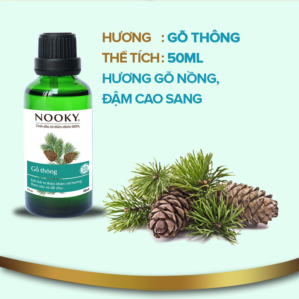 [50ml] Tinh dầu Gỗ Thông NOOKY 100% Thiên Nhiên - TORO FARM