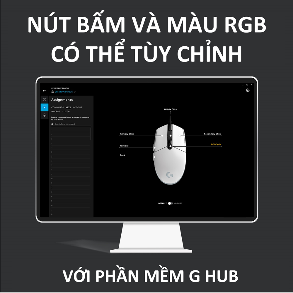 Chuột Gaming Logitech G102 Gen 2 Lightsync - Hàng Chính Hãng