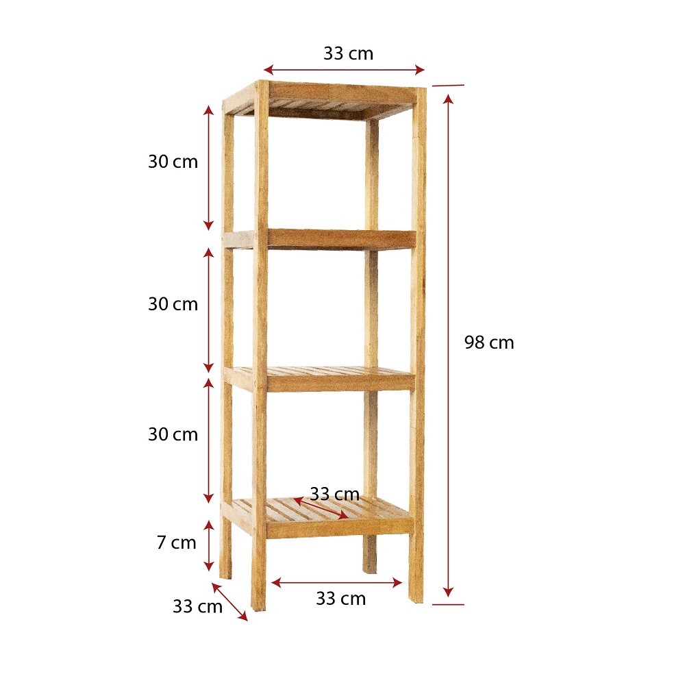 Kệ gỗ 4 tầng