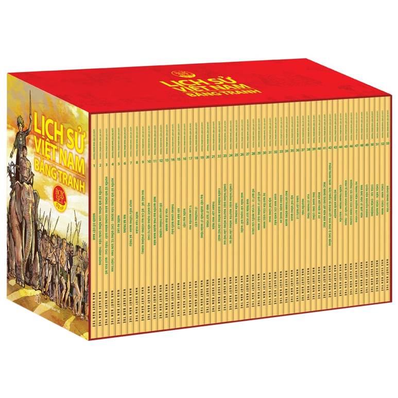 Sách LỊCH SỬ VIỆT NAM BẰNG TRANH - BOXSET 53 TẬP