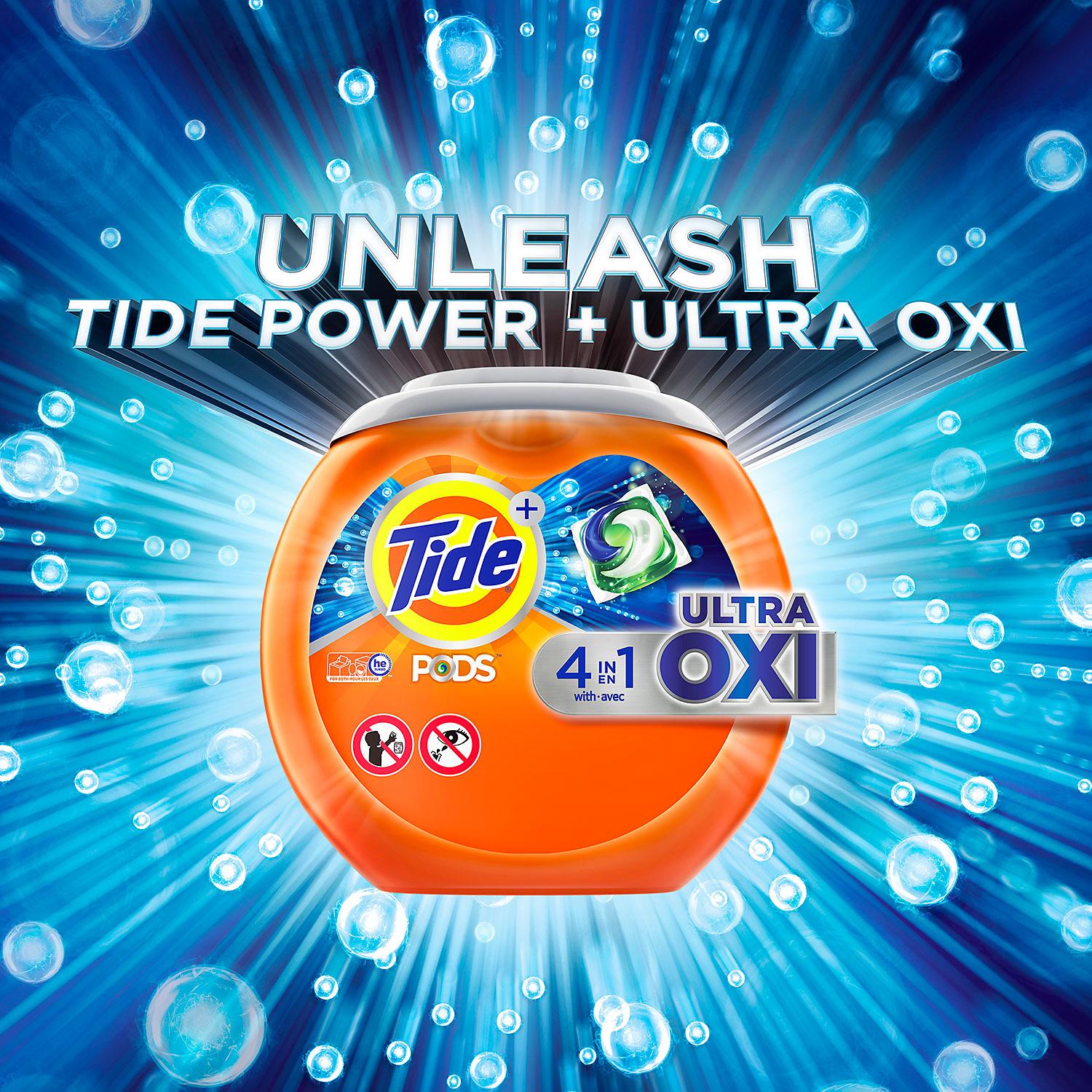 Viên giặt Tide Pods Plus Ultra Oxi 4-in-1, 104 Viên (Bình) - Nhập khẩu Mỹ