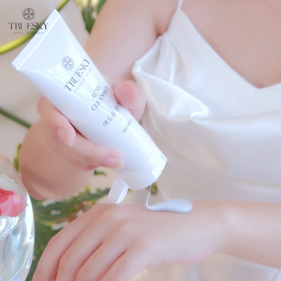 Sữa rửa mặt tạo bọt than hoạt tính Truesky dành cho da mụn 60ml - Ance Cleanser