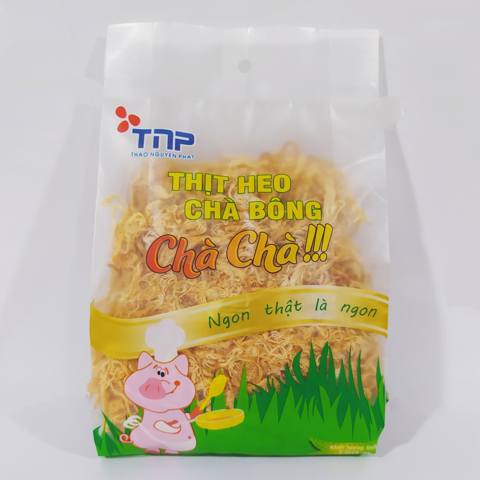 Combo 1 gói chà bông heo TNP 150g và 1 hũ gà sấy rong biển vị tỏi ớt TNP 100g