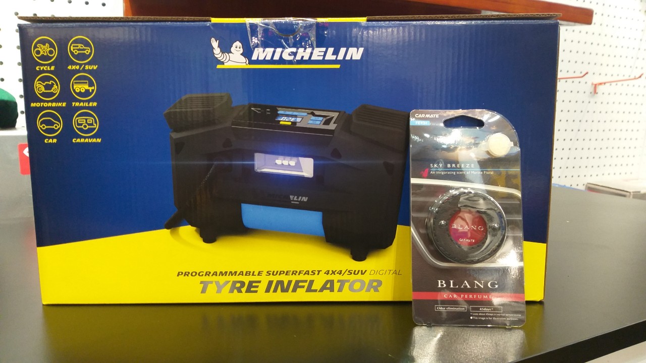 Máy bơm ô tô, bơm khí nén siêu tốc Michelin 12314