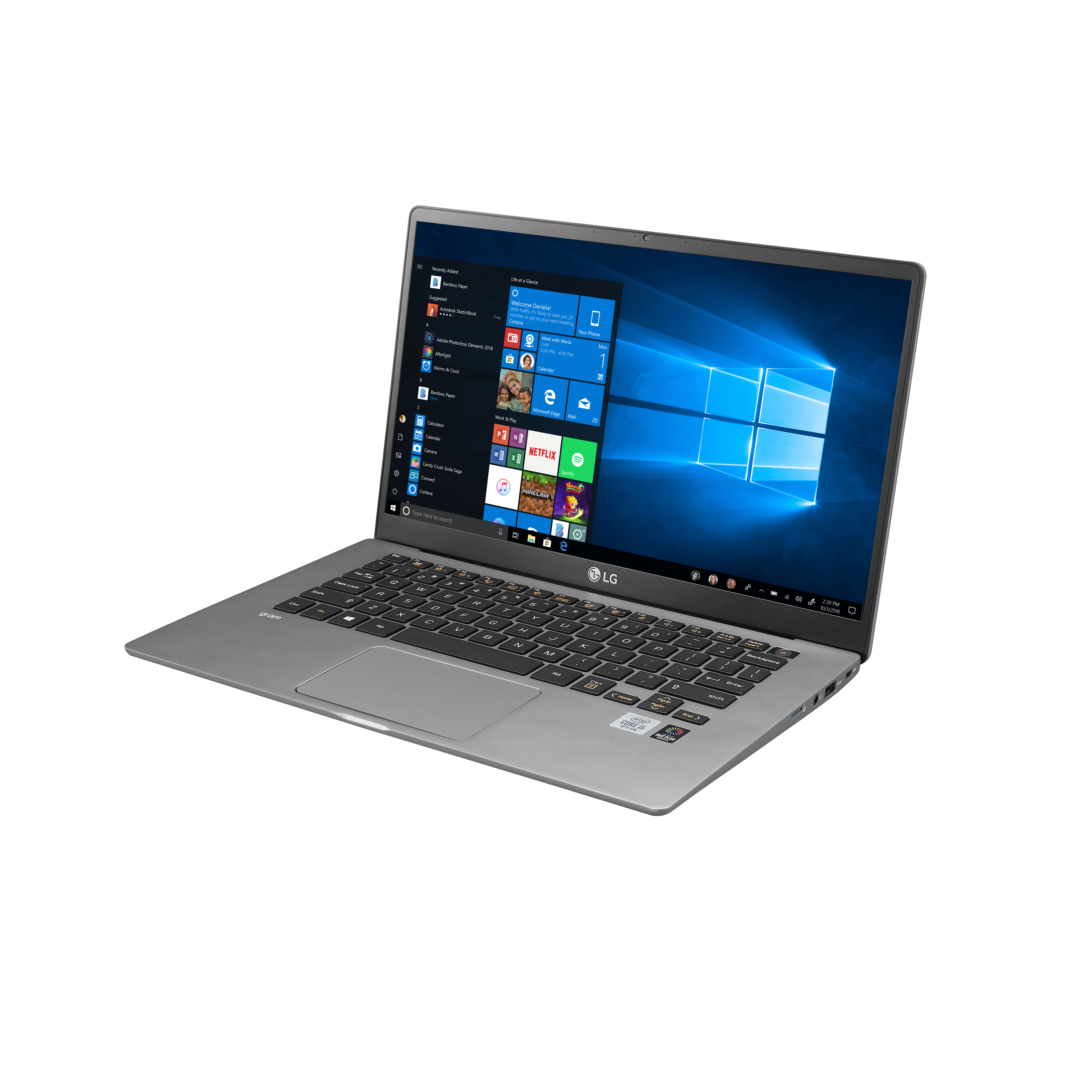 Laptop LG Gram 2020 14ZD90N-V.AX55A5 (Core i5-1035G7/ 8GB/ 512GB NVMe/ 14 FHD IPS/ NonOS) - Hàng Chính Hãng