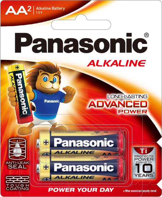 pin Kiềm Alkaline Panasonic AA LR6T/2B - 01 Thùng pin (48 vỉ 2 viên) -Hàng chính hãng