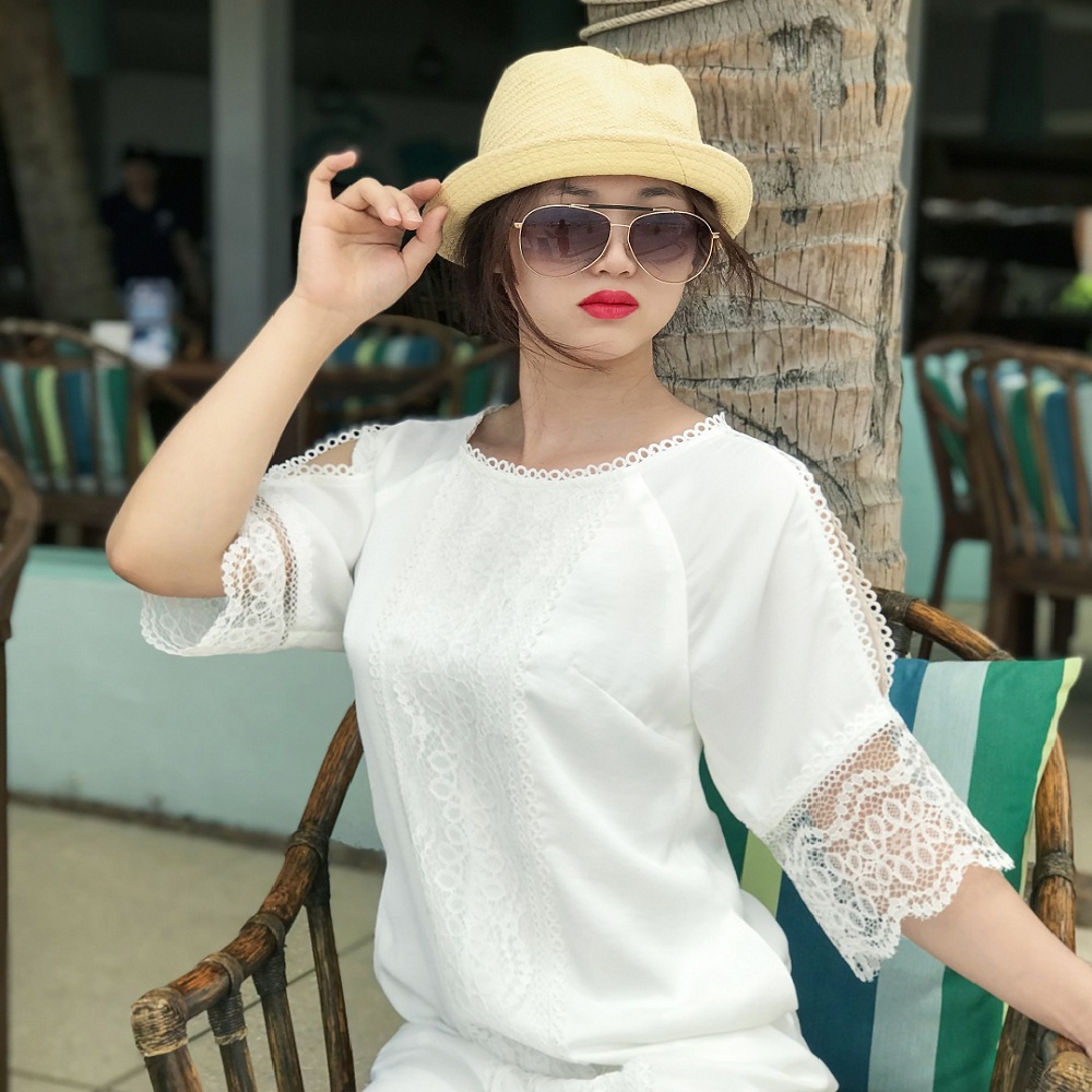 Đầm Suông Hity DRE113 (Trắng Kim Cương)