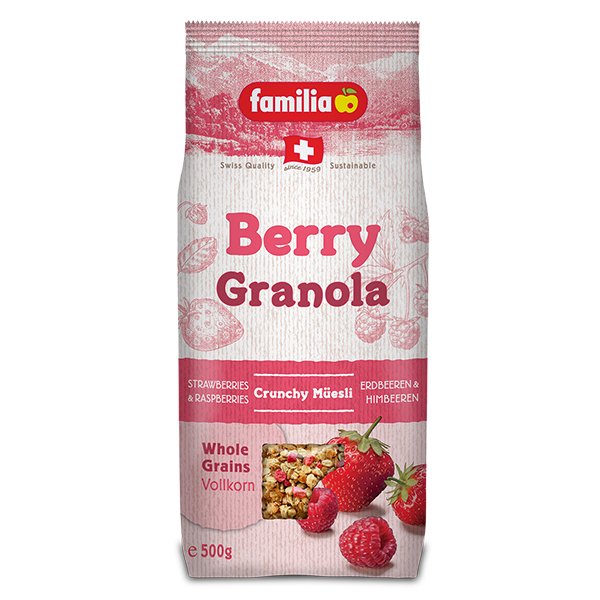 Ngũ Cốc Giòn Vị Dâu Berry Crunch Familia (500g)