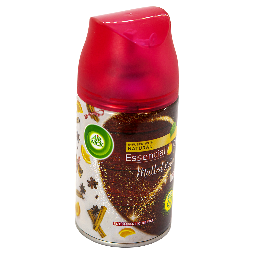 Bình xịt tinh dầu thiên nhiên Air Wick Mulled Wine 250ml QT06515 - cam, quế, hồi