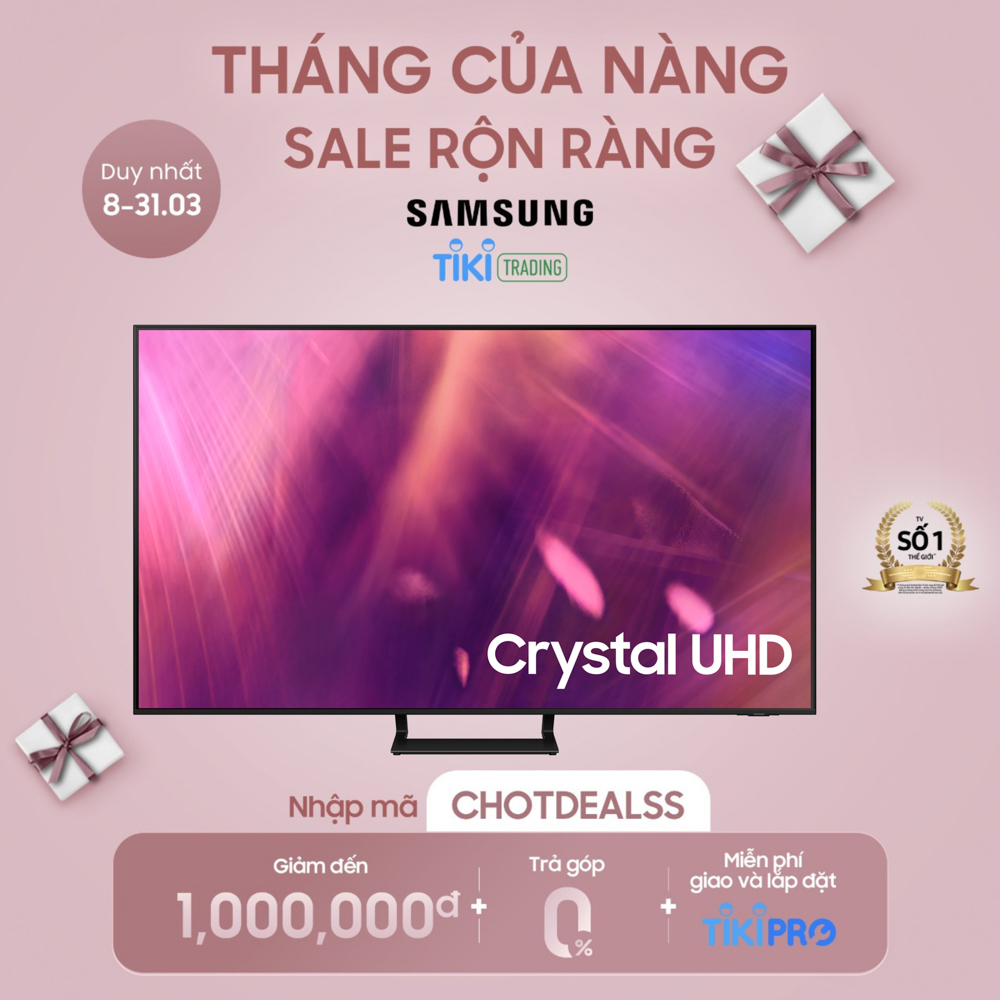 Smart Tivi Crystal Samsung 4K 65 inch UA65AU9000