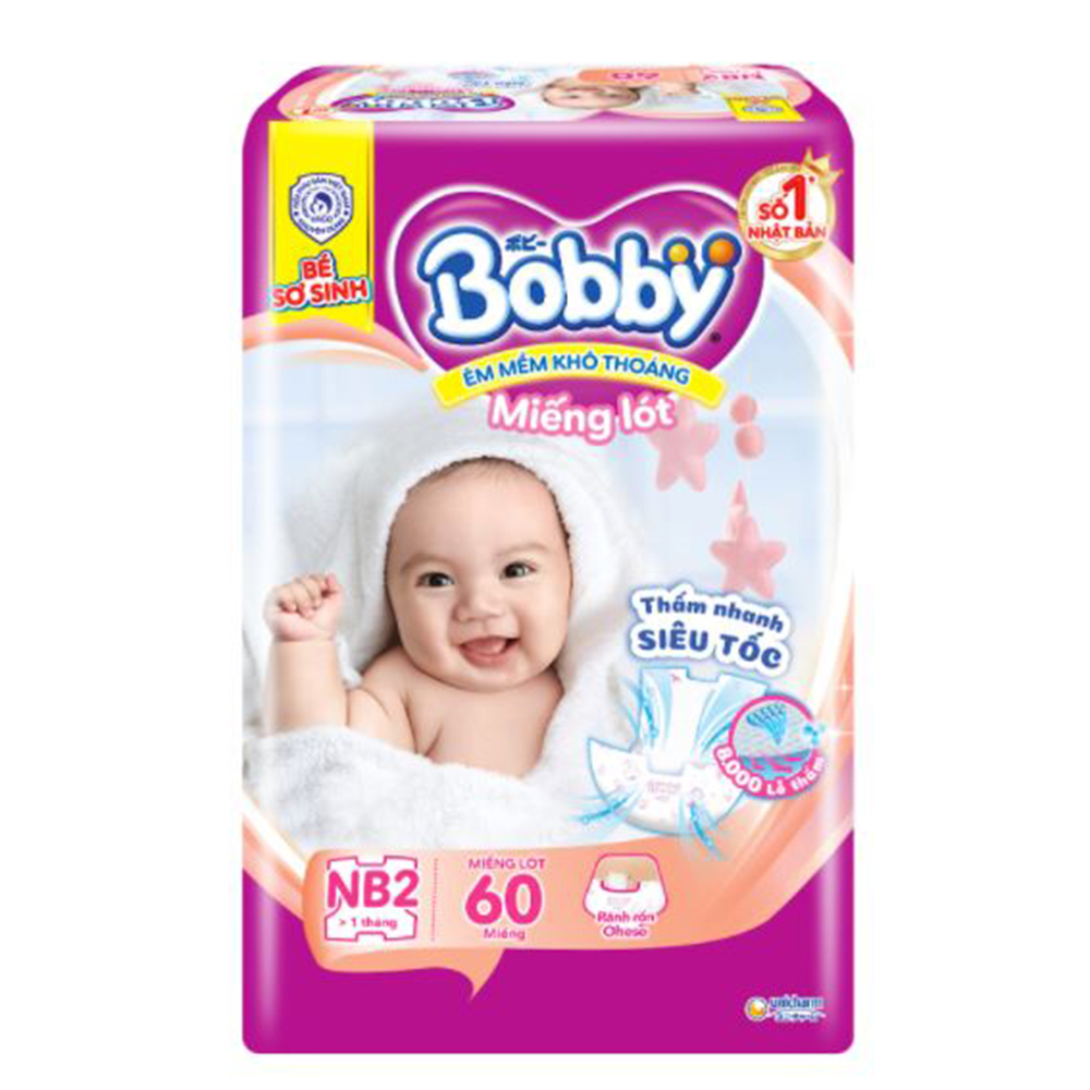 Miếng Lót Sơ Sinh Bobby Fresh Newborn 2 - 60 (60 Miếng)