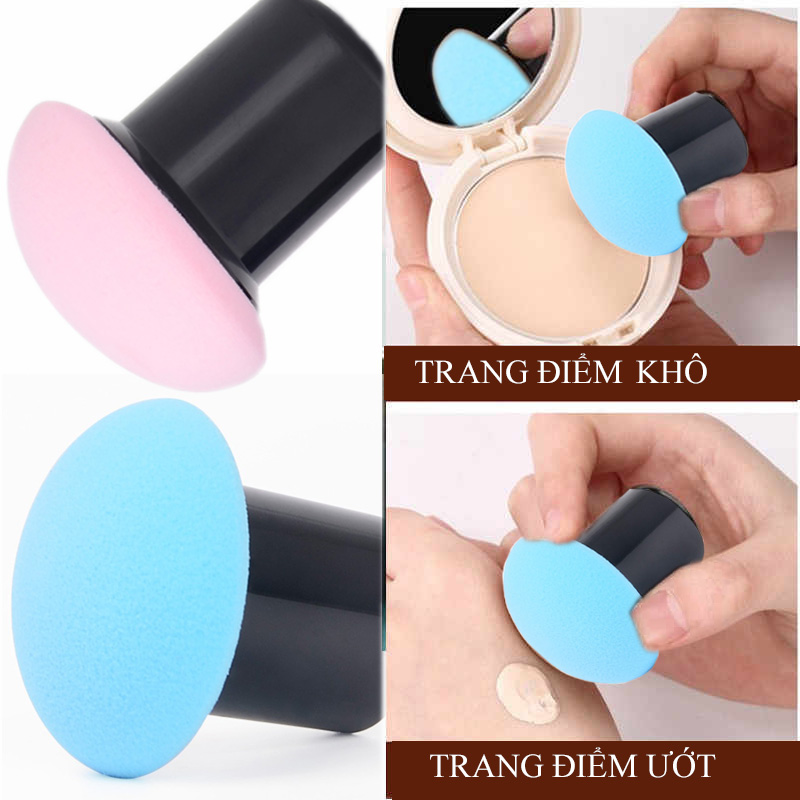 Combo mút trang điểm hình nấm tán kem nền, phấn nền, BB Cream, Minigood DMCTB88 ( màu ngẫu nhiên)