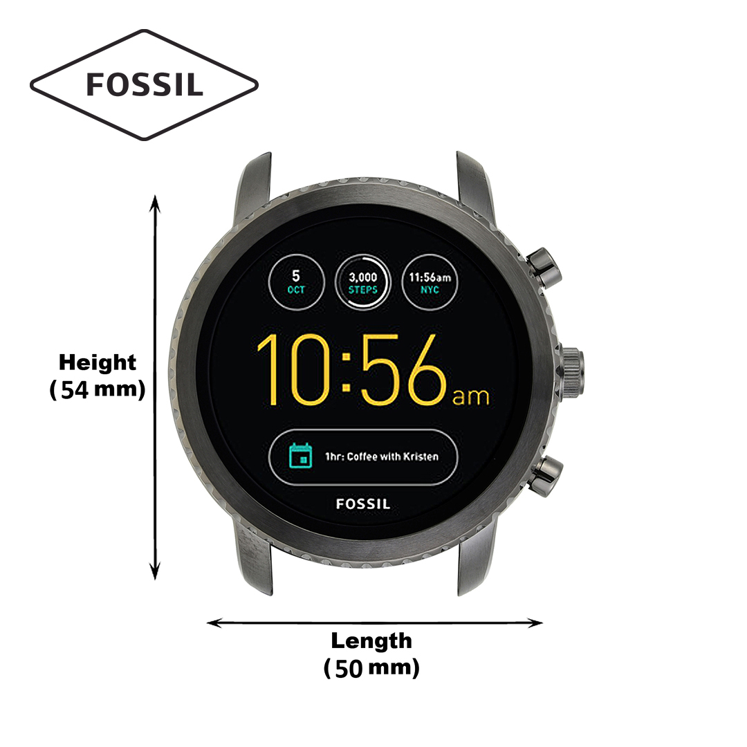 Đồng hồ nam Gen 3 Smartwatch Explorist dây thép không gỉ FTW4001 - màu xám - Hàng chính hãng