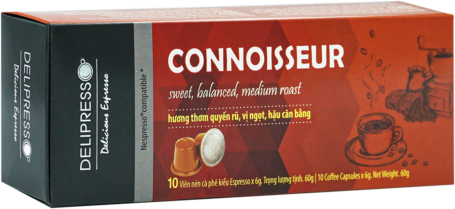 Cà phê Delipresso Connoisseur 10 viên