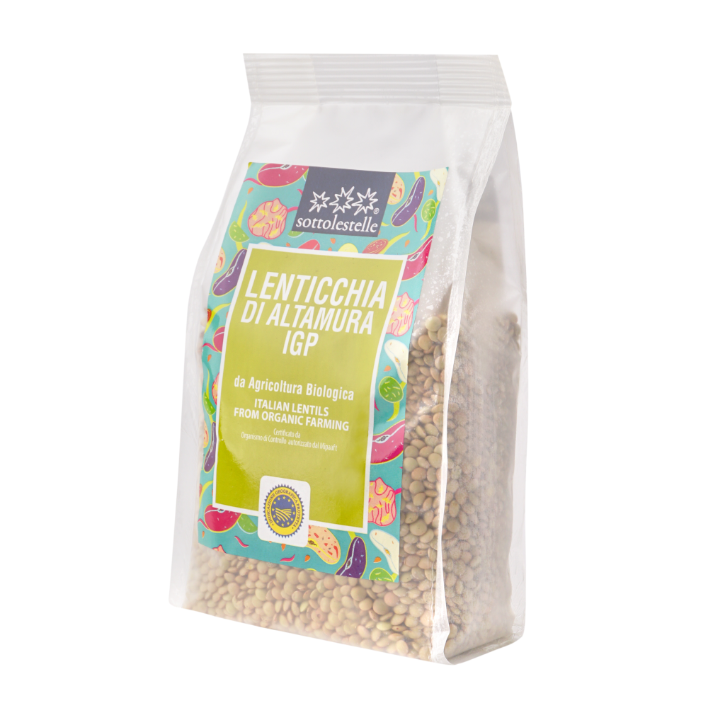 Đậu lăng xanh hữu cơ Sottolestelle 400g Organic Green Lentils