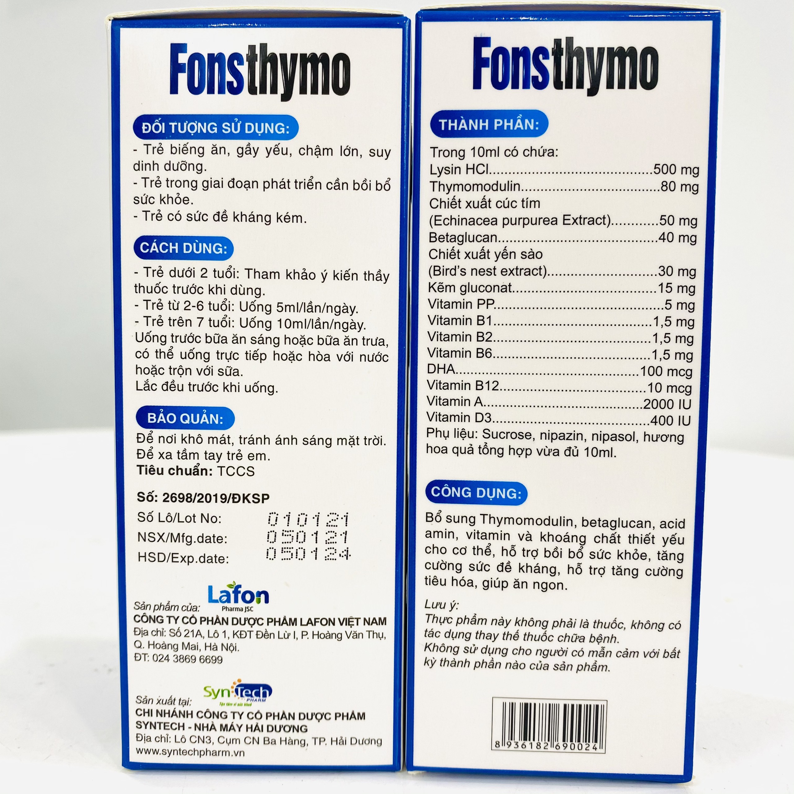 Siro Fonsthymo - Tăng cường sức đề kháng, tăng cường hệ tiêu hóa giúp ăn ngon