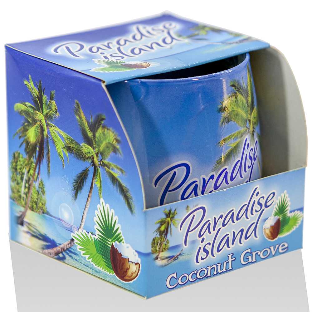 Ly nến thơm tinh dầu Bartek Paradise Island 100g QT02780 - hương gió biển (giao mẫu ngẫu nhiên)