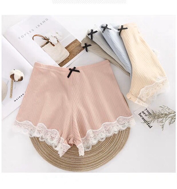 COMBO 5 QUẦN VÁY COTTON TĂM CHÂN REN 044