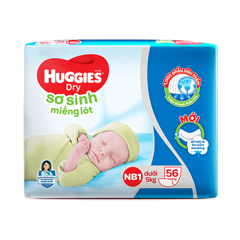 Miếng lót sơ sinh Huggies Inserts New Born 1NB56