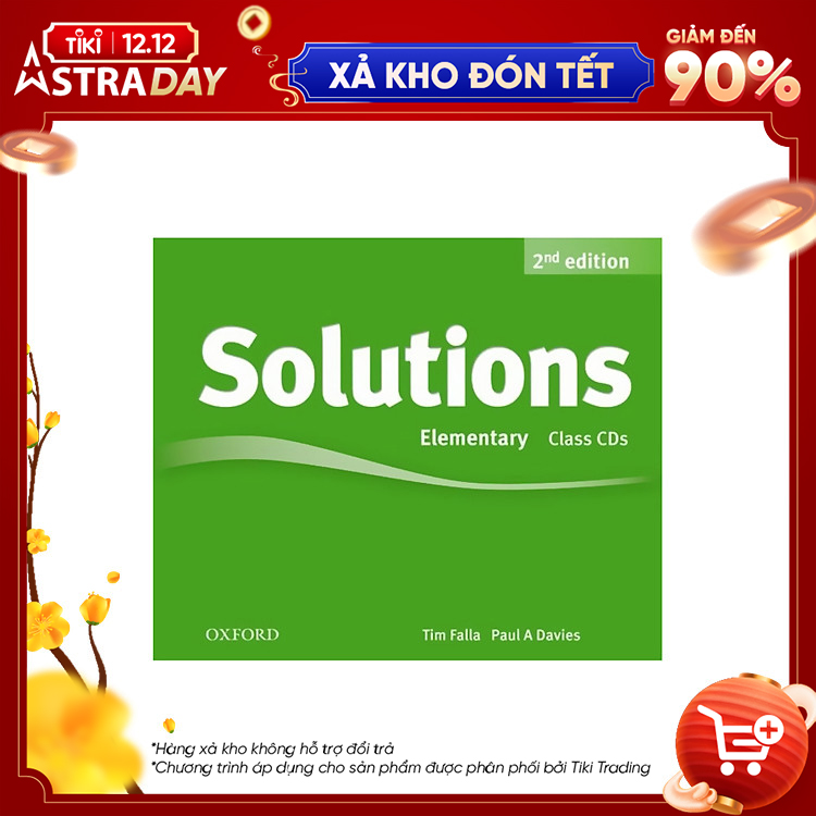 [Hàng thanh lý miễn đổi trả] Solutions (2E) Elementary Class Audio CDs (3 Discs)