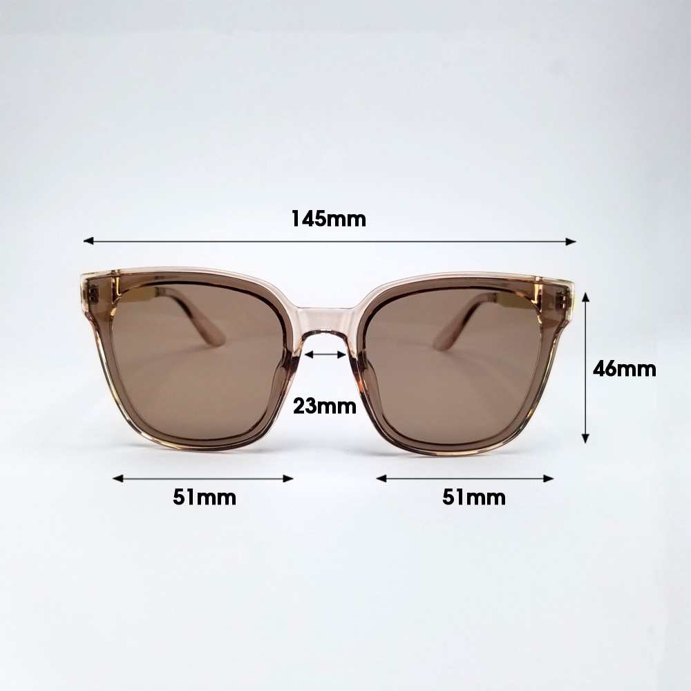 Mắt kính mát nữ thời trang DKY6035NTR. Tròng Polarized phân cực chống tia UV, gọng Kim loại không gỉ