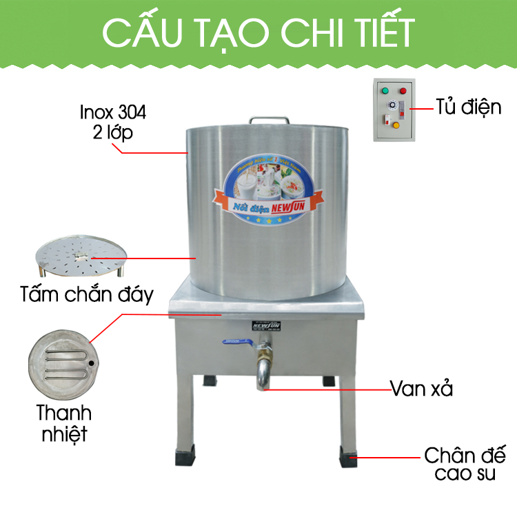 Nồi Nấu Phở Tủ Điện Rời 20L - Hàng chính hãng