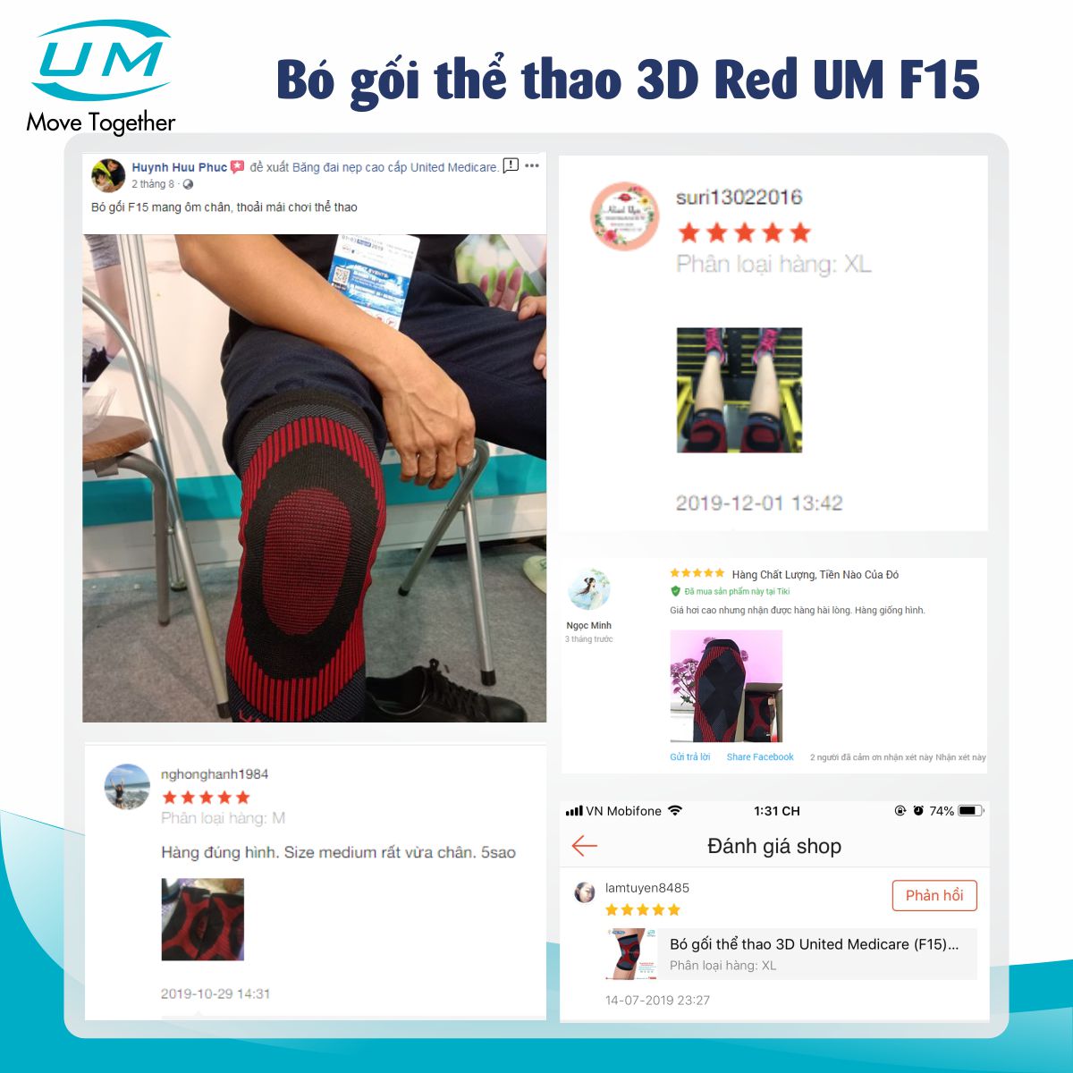 Bó gối thể thao 3D Grey United Medicare F02