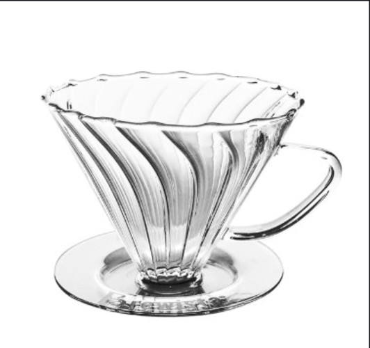 Phễu lọc cafe thủy tinh cường lực Artisan Tornado Glass Dripper for 1~2cups chính hãng Brewista