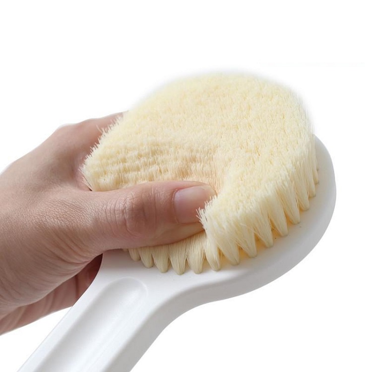 BÀN CHẢI CHÀ LƯNG KÈM BÔNG TẮM 2IN1 KR100- CỌ CHÀ LƯNG CAO CẤP -TẶNG 1 MÚT LAU CHÙI SIÊU TẠO BỌT