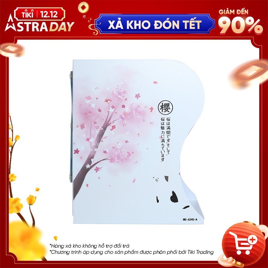 Kệ Chặn Sách Xếp - Mèo Và Hoa Anh Đào - 6245