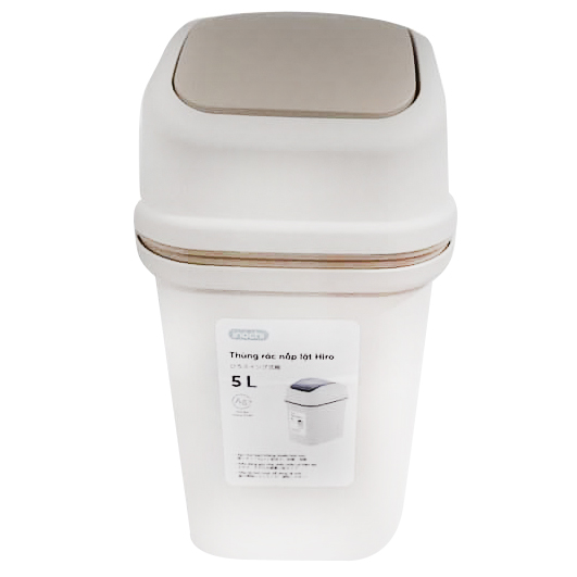 Thùng rác nắp lật Hiro 5L