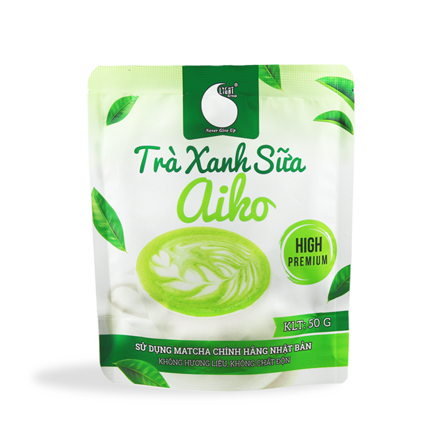 Bột Trà Xanh Matcha Sữa thơm ngon đặc biệt , sản xuất từ Matcha Nhật Bản chính hãng , Matcha của người ghiền trà xanh Nhật , không hương liệu , an toàn cho sức khỏe , Gói 50G