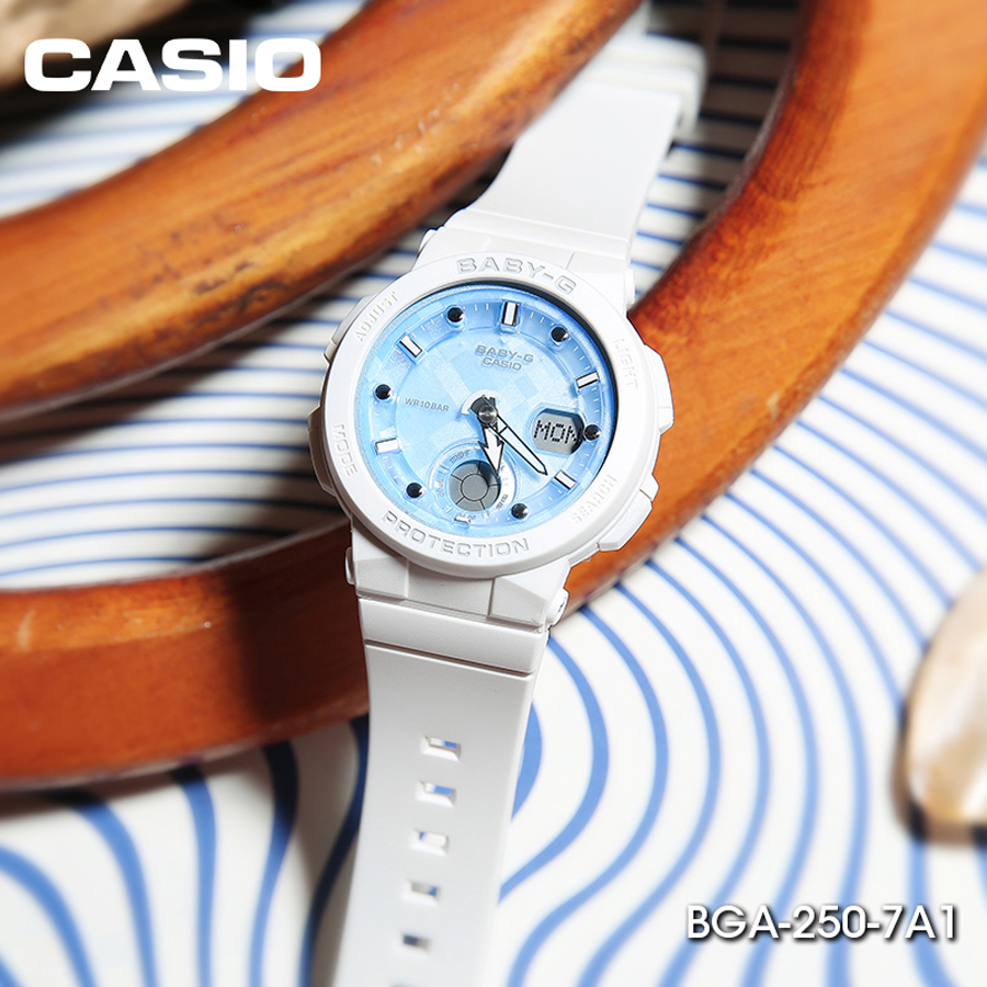 Đồng hồ nữ dây nhựa Casio Baby-G chính hãng BGA-250-7A1DR