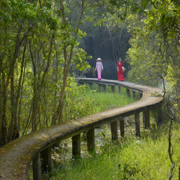 Hình ảnh Tour Làng Nổi Tân Lập - Thiền viện Trúc Lâm Chánh Giác - Công Viên Kỳ Quan Thế Giới 01 Ngày, Khởi Hành Chủ Nhật Hàng Tuần