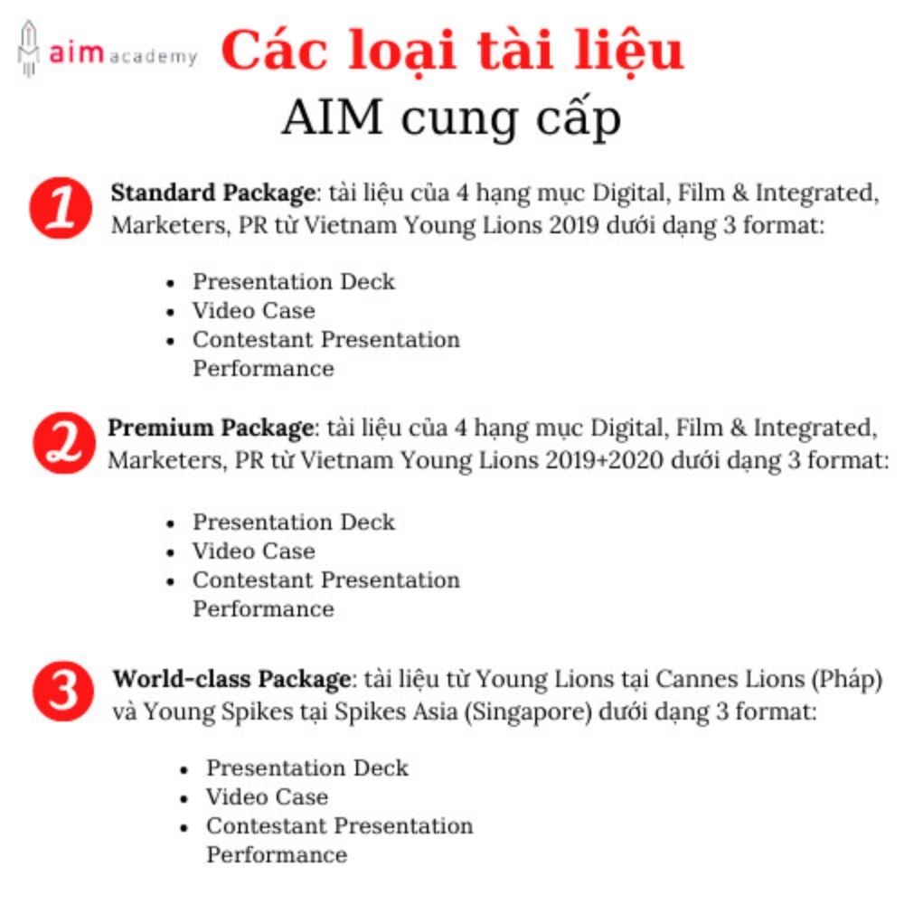 Tài Liệu Marketing - Gói Standard - Bài Thi Vietnam Young Lions 2020 - Presentation deck - Hạng Mục Digital - Chuẩn quốc tế - Học mọi nơi - Voucher - Khóa học online -