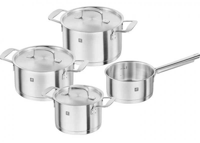 Bộ nồi Base 4 món và chảo inox Zwilling Base 28cm Zwilling