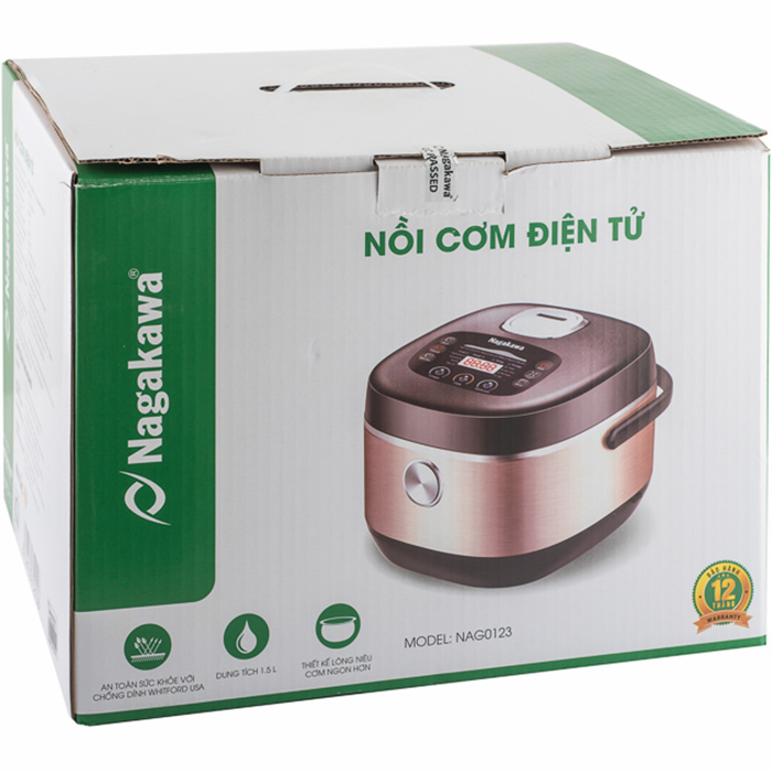 Nồi Cơm Điện Tử Nagakawa NAG0123 - Hàng Chính Hãng