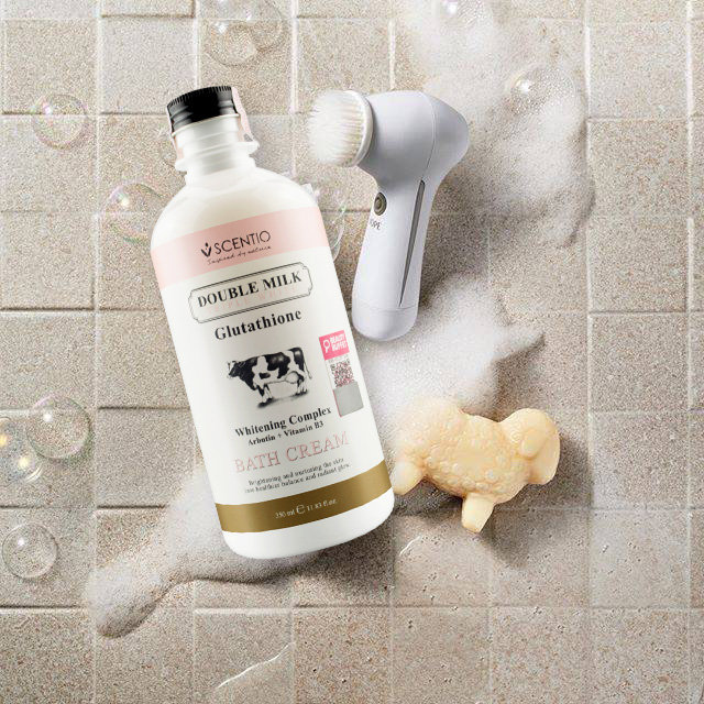 Sữa tắm trắng da Beauty Buffet Scentio Double Milk Triple White 350ml