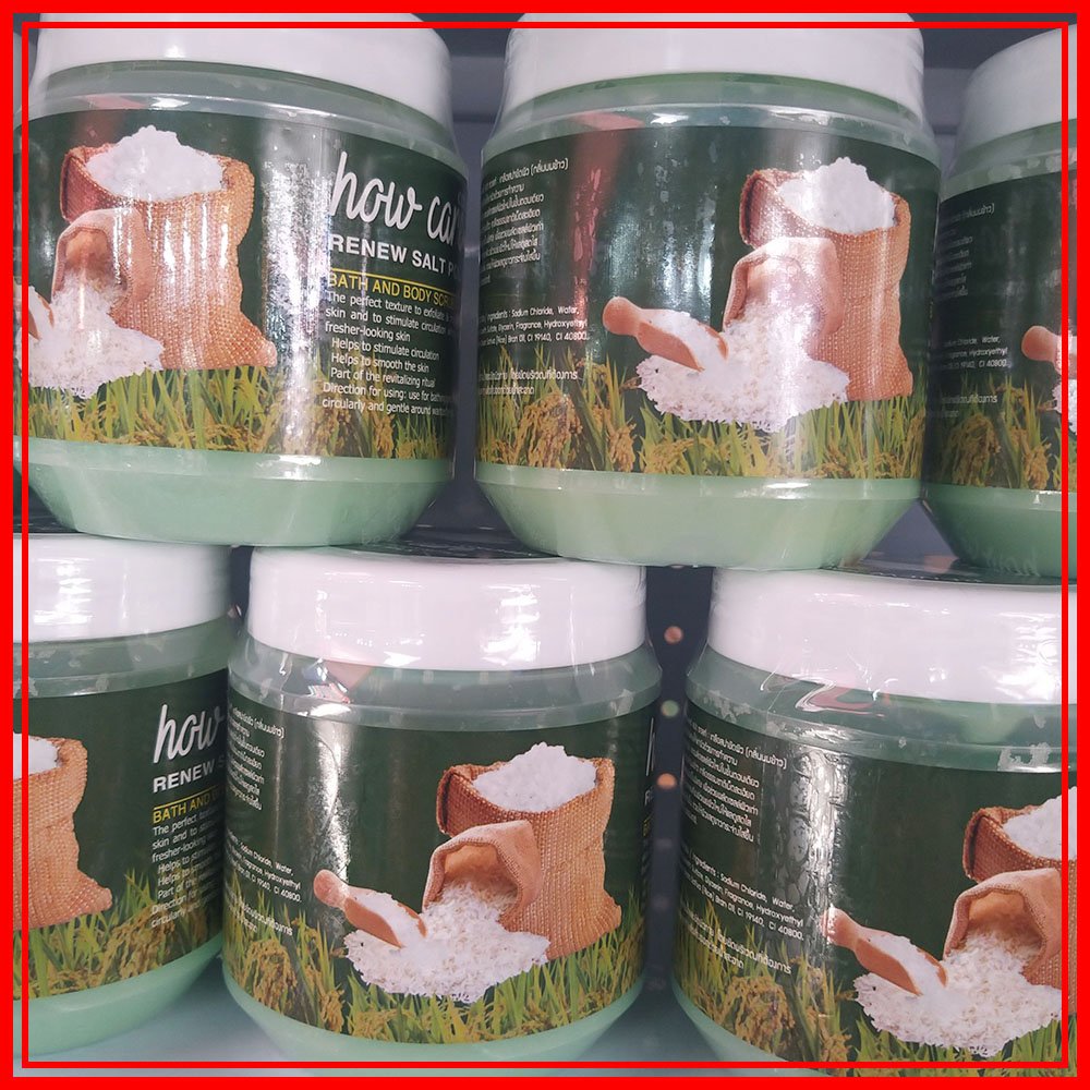 Muối Tắm Trắng Da Collagen - Làm Sạch Tế Bào Chết - Ngừa Mụn Lưng - Viêm Nang Lông - Mờ Thâm Nám Tàn Nhang - Lúa Mạch Howcare Thái Lan 700g