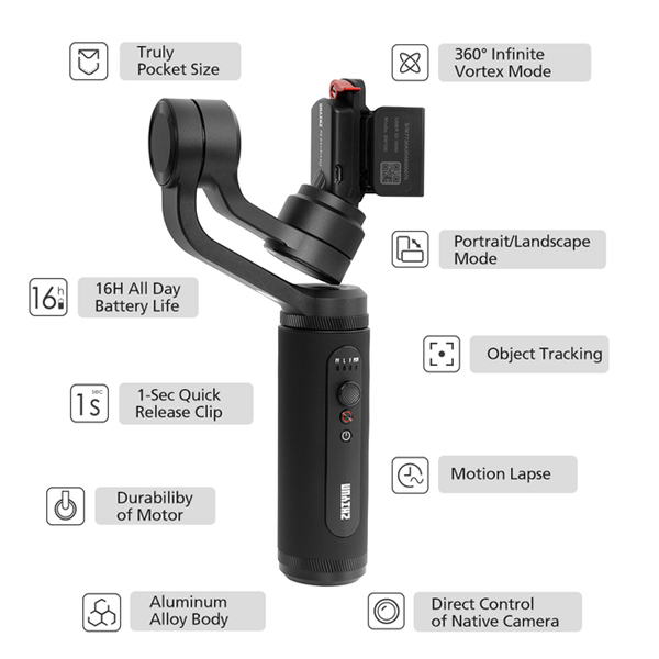 Gimbal Zhiyun Smooth Q2 Dùng Cho Điện Thoại - Hàng Chính Hãng