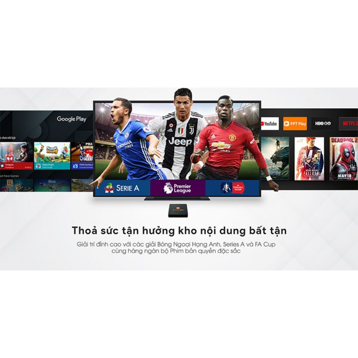 Android TV Box 2019 - S400 - Xem bóng đá trực tiếp - Hàng chính hãng