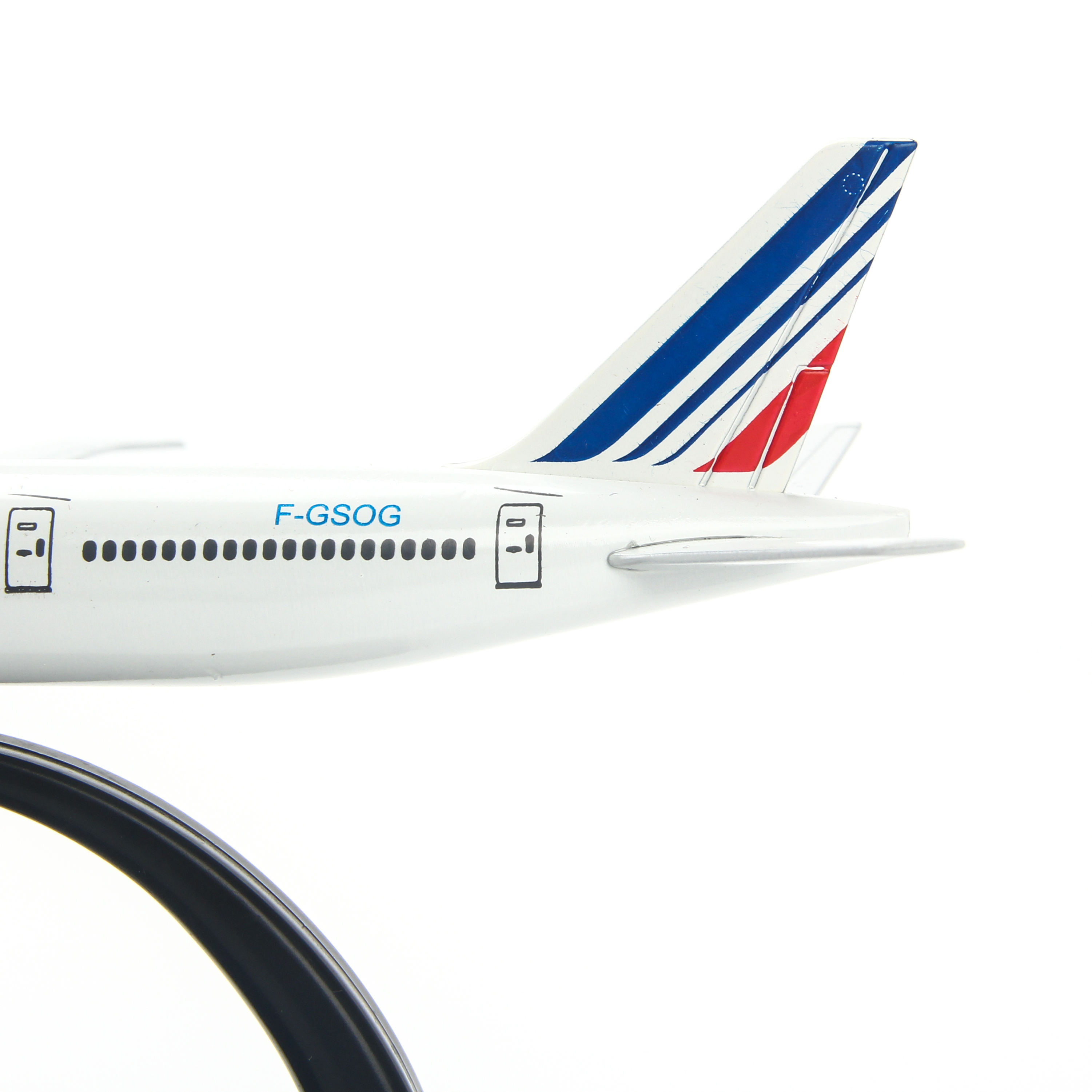 Mô hình máy bay Air France (20cm)- Trắng,xanh,đỏ,có bánh