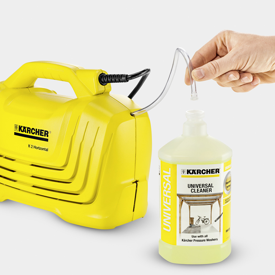 Combo Máy phun rửa áp lực cao Karcher K2 classic + Nước rửa 3 in 1 (1L)