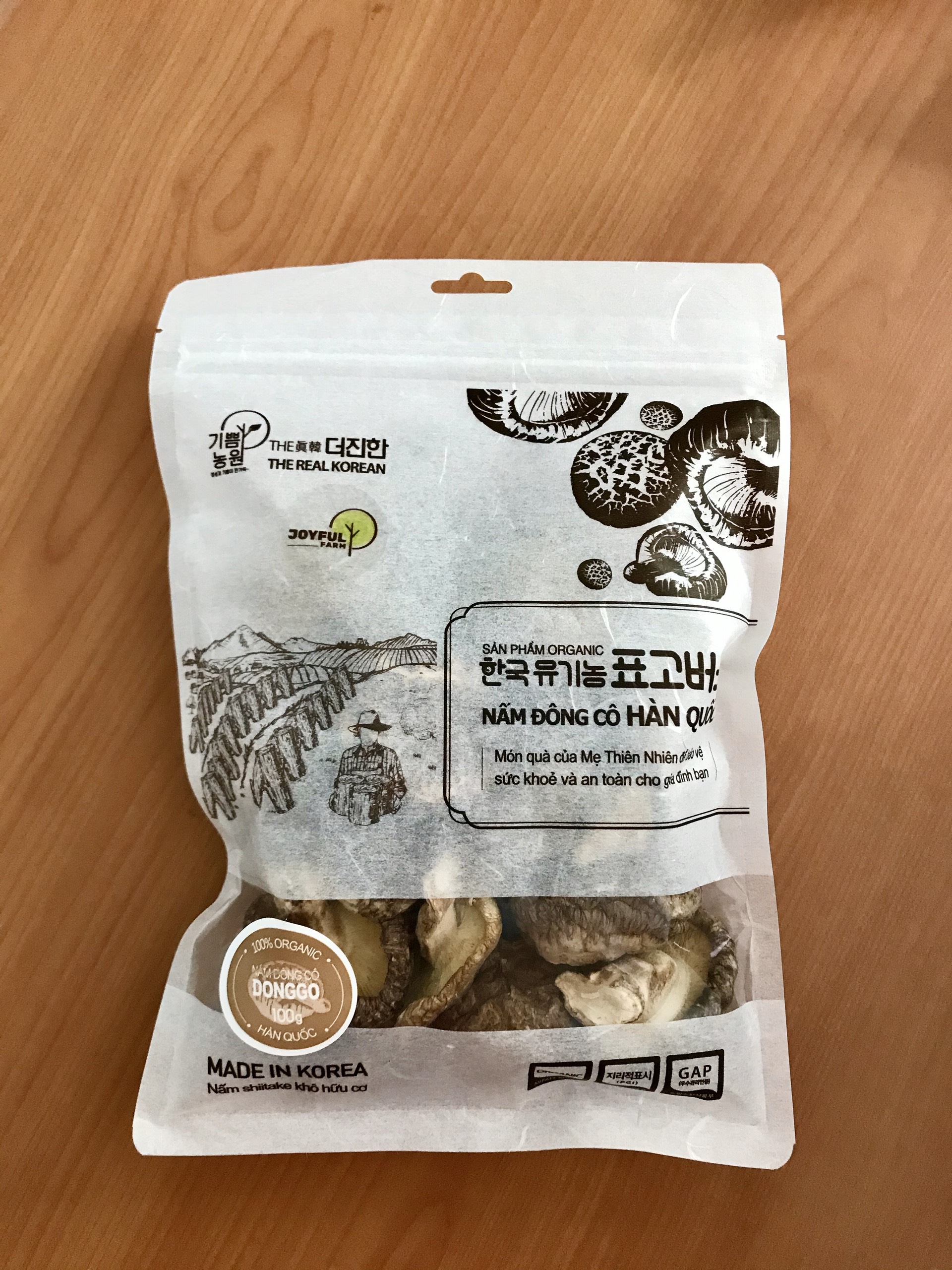 NẤM ĐÔNG CÔ ORGANIC - ĐÔNG CÔ NGUYÊN TAI | 100GR