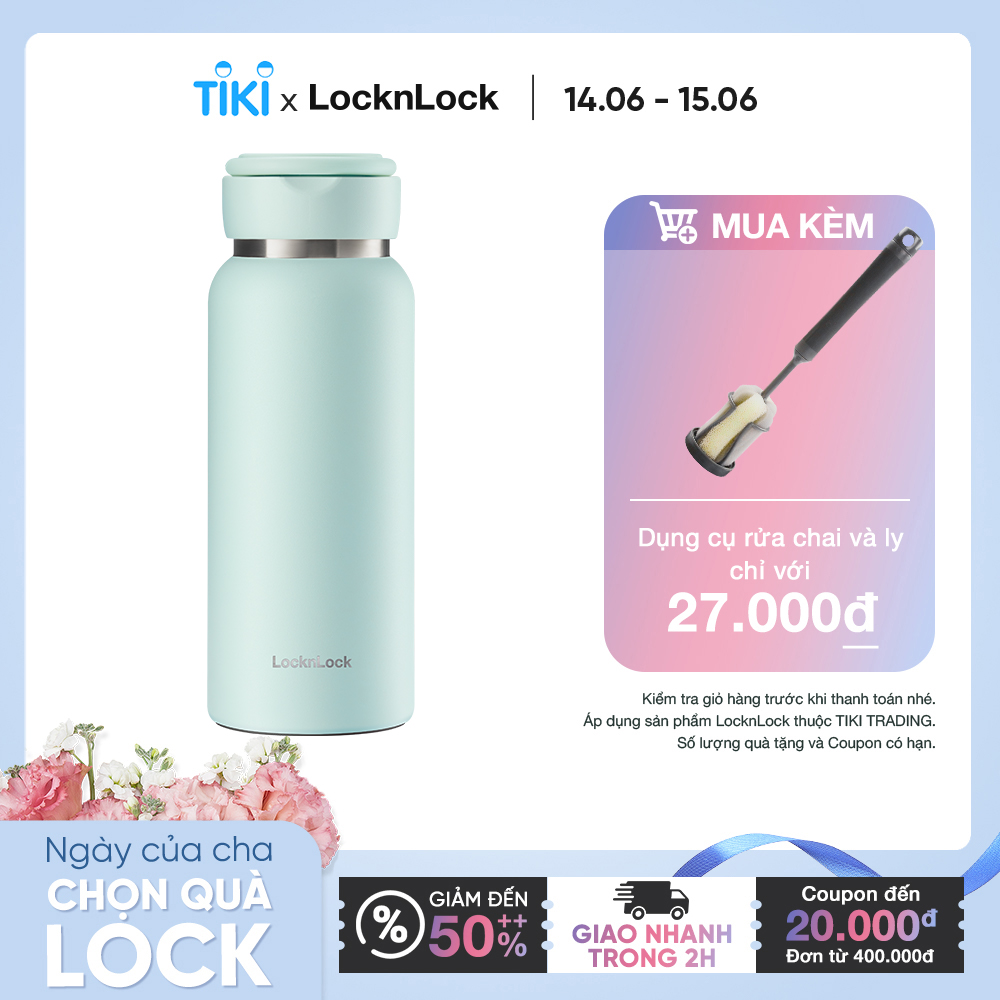 Bình giữ nhiệt Sling Ring Tumbler LocknLock LHC4322LVOL - Dung tích 800ml - Màu LVOL