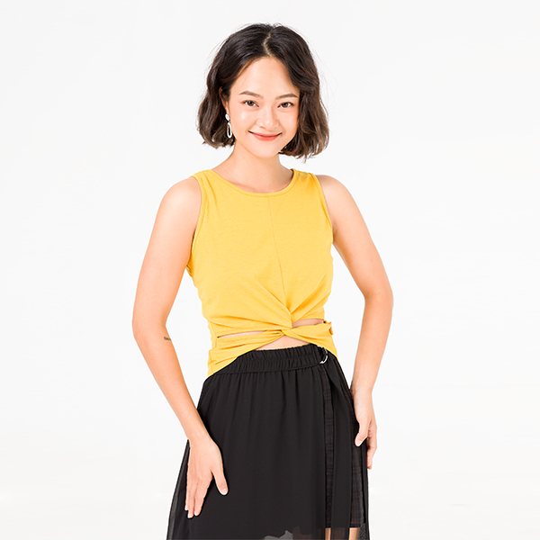 Áo croptop sát nách Lamer V61R20H035-S2700